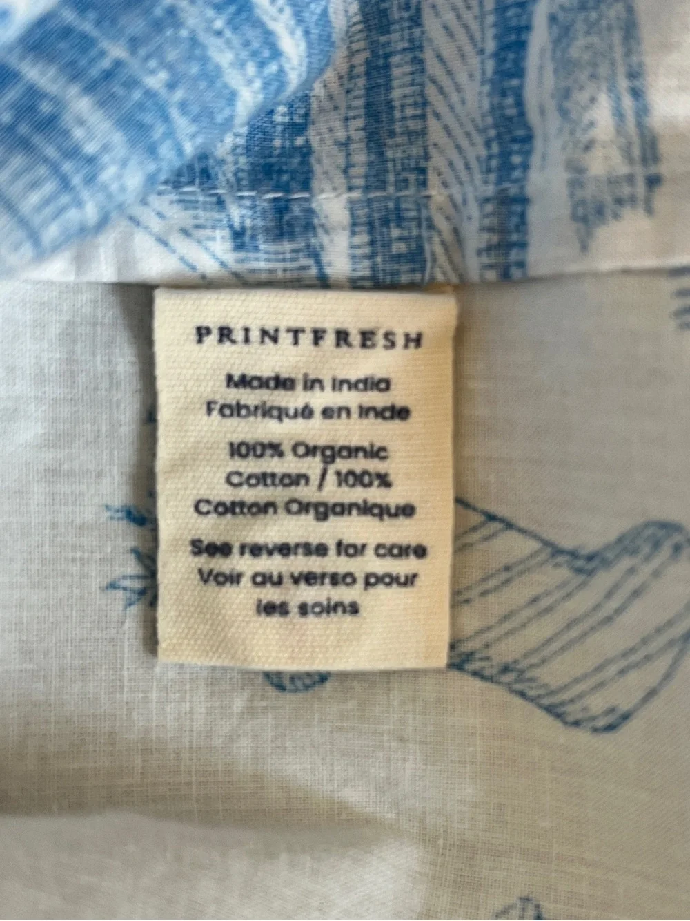 Printfresh x Kathy Hilton Holiday Toile Long Sleep Set Pajamas Blue White XS NWT